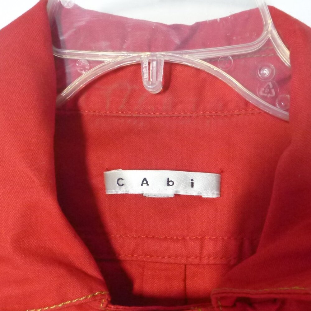 Women's Large CAbi First Mate Nautical Trench Jacket - Picture 4 of 6